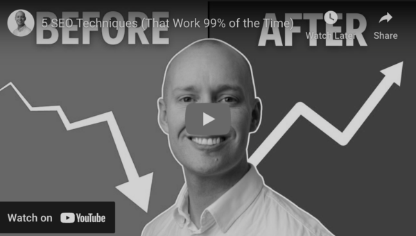 SEO Techniques YouTube thumbnail.